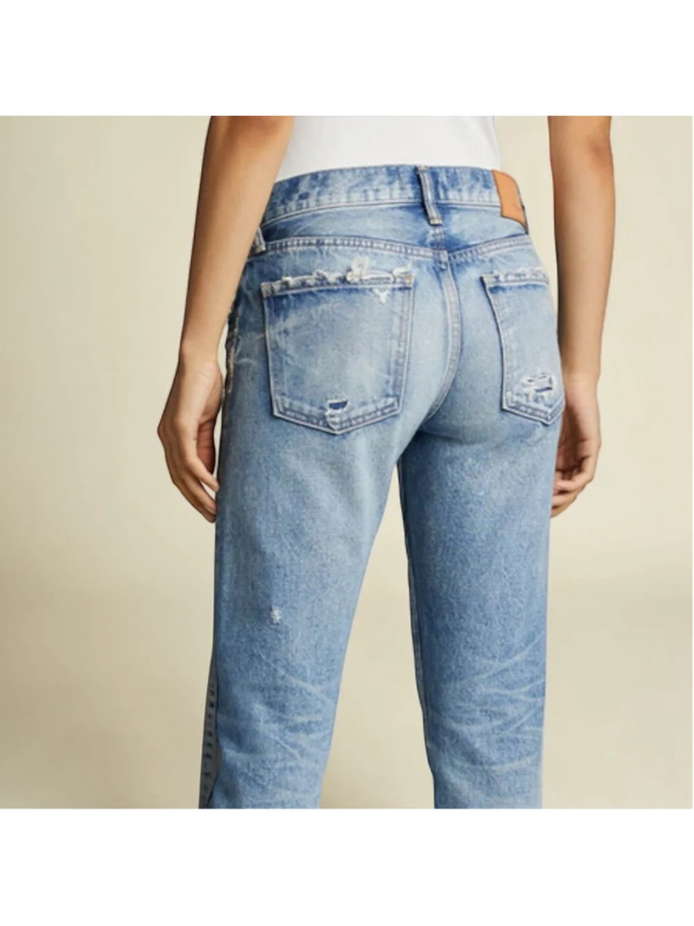 MOUSSY Vintage Keller Tapered Jeans Light Wash Denim Sz 28 - Picture 4 of 13